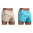thumbnail image 1 of (2-Pack) Rinsvye Summer Trousers Surfing Splicing Glitter Shorts Men Spring and Swimming and Surf Swimsuit Men Beach Shorts Men's Mens Pool Shorts Board Shorts, 1 of 9