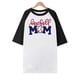 thumbnail image 4 of Camiseta holgada cómoda debajo de la cintura con cuello redondo y estampado elegante para mujer, blusa de manga corta, Tops informales OAVQHLG3B Store lin121212, 4 of 5