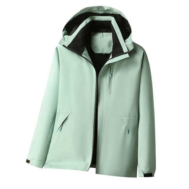 Bocqde Coupe-Vent Léger à Capuche pour Hommes Mode Décontractée Veste à Fermeture Éclair Complète avec Poches Vestes de Sport Imperméables pour Randonnée