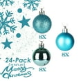 thumbnail image 2 of 24PCS Christmas Balls Ornaments for Xmas Christmas Tree - Shatterproof Christmas Tree Decorations Small Hanging Ball for Holiday Wedding Party Decoration,1.2in, 2 of 4