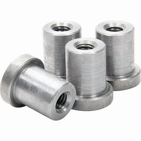 Allstar Performance ALL18550 0.37 in.-16 Long Weld-On Nuts, Pack of 4