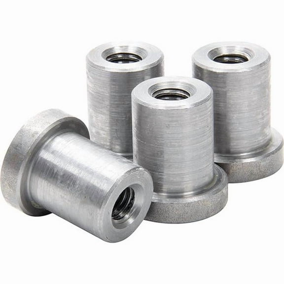 Allstar Performance ALL18550 0.37 in.-16 Long Weld-On Nuts, Pack of 4