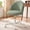 Green, variant on CELTOSS Home Office Desk Chair, Cute Teddy Fabric Swivel Vanity Stool, Mid Back Adjustable Armless Task Chair with Wheels, White