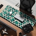 thumbnail image 2 of Long Mouse Pads for Desk,Leopard with Green and Black Spots Desk Mats on Top Of Desks, Desk Mouse Pad Extra Large with 3mm Non-Slip Base and Stitched Edge for Gaming,Work,Home 35.4"x15.7", 2 of 5