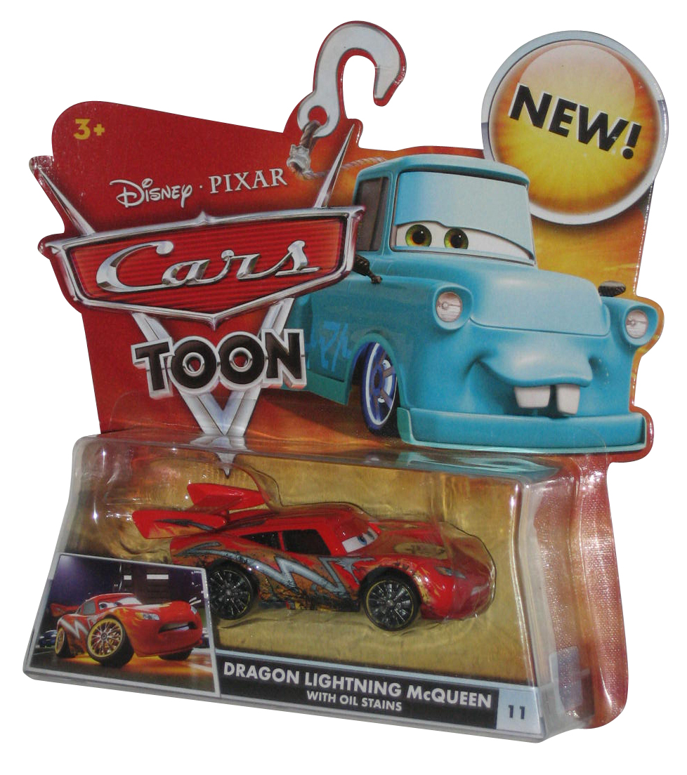 Disney Cars Toon Dragon Lightning McQueen with Oil Stains (2009) Toy