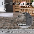 thumbnail image 4 of HOMERRY Boho Area Rug 4' x 6' Floral Rugs for Living Room Vintage Floor Cover, Black, 4 of 6