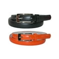thumbnail image 1 of CTM® Ceinture Mince en Cuir de 3/4 Po pour Robe (Lot de 2 Couleurs) (pour Femmes), 1 of 5