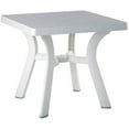 thumbnail image 4 of Compamia Viva 31" Resin Square Patio Dining Table in White,  Grade, 4 of 11