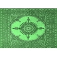 thumbnail image 1 of Ahgly Company Indoor Rectangle Medallion Emerald Green Traditional Area Rugs, 7' x 9', 1 of 4