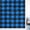 Blue, variant on Black Purple Plaid Window Privacy Film Stain Glass,Reusable Decorative Rainbow Window Film,Farmhouse Simple Buffalo Checked Static Cling Sun Blocking Stickers Decals Covers 17.7" x 39.3" (2pcs)