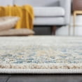 thumbnail image 4 of SAFAVIEH Valencia Maria Oriental Polyester Runner Rug, Ivory/Blue, 2' x 8', 4 of 8