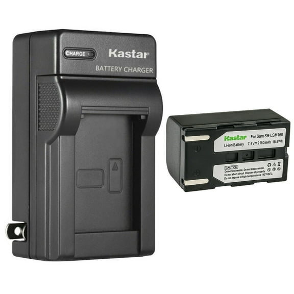 Kastar 1-Pack SB-LSM160 Battery and AC Wall Charger Replacement for Samsung VP-D463, VP-D467, VP-D563, VP-D651, VP-D653, VP-D655, VP-D953, VP-D955, VP-D957, VP-D959, VP-D963, VP-D964, VP-D965 Cameras