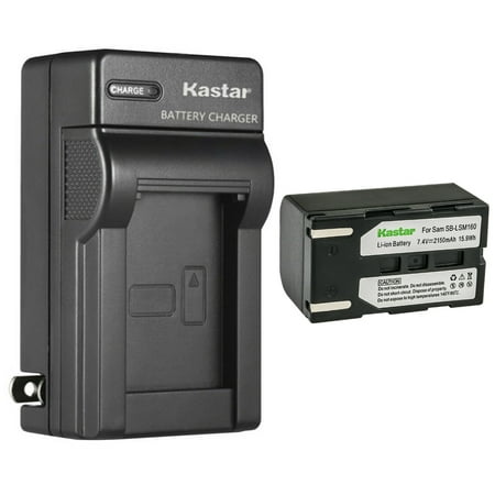 Image of Kastar 1-Pack SB-LSM160 Battery and AC Wall Charger Replacement for Samsung SC-D357 SC-D362 SC-D363 SC-D364 SC-D365 SC-D366 SC-D371 SC-D372 SC-D375 SC-D453 SC-D455 SC-D457 SC-D557 Cameras