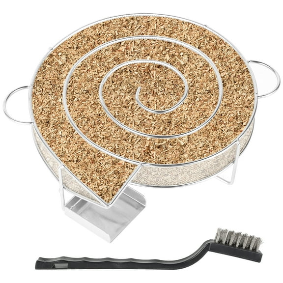 Cold Smoke Generator Round Stainless Steel Smoke Generator for Kettle Barbecue Smoker and Smoker Oven Perfect for Smoking Cheese Pork Fish Salmon