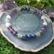 thumbnail image 4 of Pulsera de cristal para los hombres las mujeres amatista cristal blanco Lázuli con cuentas de estiramiento elástico ajustable Unisex Joyería para el uso diario, 4 of 6