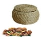 thumbnail image 2 of Bandeja de almacenamiento hecha Organizador Conjunto de contenedores Caja decorativa con tapa Tejido de ratán Mimbre para cocina Pequeña, 2 of 9
