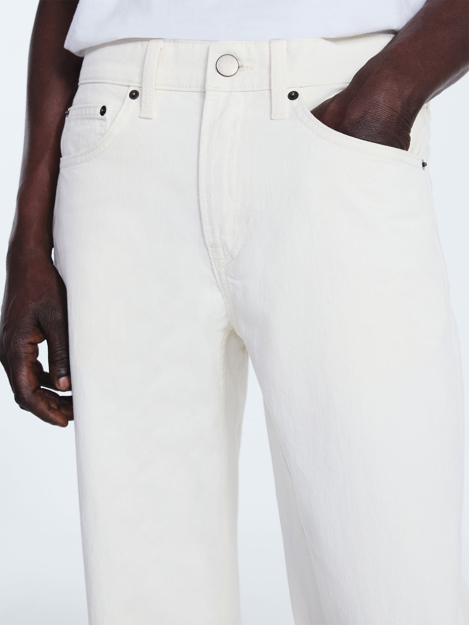 Free Assembly Men's Modern Straight Five Pocket Pants, Waist Sizes 30-38