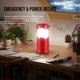 thumbnail image 2 of Camping Lantern, 4    Flashlight for Power Outages, Portable Collapsible  Light Essential for , Outdoor,  Lamp  Kit Gear for Hurricane, Red, 2 of 6