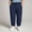 X-102Blue, variant on FAOWME Big Kids Pants With Pockets Plus Size Drawstring Elastic Waist Solid Color Stylish Casual Loose Trousers For Daily Wear Black 5-6 Years