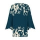 thumbnail image 5 of Cárdigan de moda para mujer, con mangas 4/3 y botones estampados, chaqueta tipo cárdigan para mujer, 5 of 7