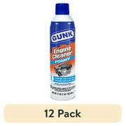 (12 pack) GUNK FEB-1 Foamy Engine Cleaner and Degreaser for Cars and Trucks, Aerosol, 17 oz