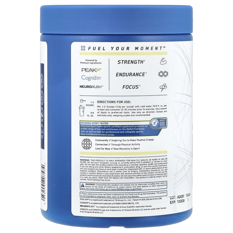 AN Supps Pre-Workout, Zero Caffeine, Pineapple Strawberry, 13.75 oz (390 g)  - Walmart.com