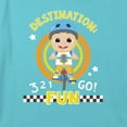 thumbnail image 2 of Girl's CoComelon 3, 2, 1, Go JJ Graphic Cropped T-Shirt Blue X Large, 2 of 3
