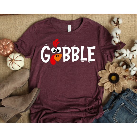 Gobble Gobble Thanksgiving Shirt Thanksgiving t shirt womens family thanksgiving shirts fu