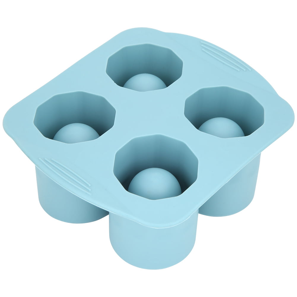 Herwey Silicone Ice Maker,Silicone Blue Household Ice Maker Mold 4 ...