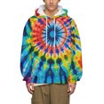 thumbnail image 1 of Sweat à Capuche Homme Personnalité Imprimé Abstrait 3d Pull Unisexe, 1 of 4