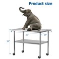 thumbnail image 3 of Table de Préparation en Acier Inoxydable Yiwa, Tablette Inférieure Réglable, pour Cuisine, Restaurant, Maison, Garage, Hôtel, 3 of 6