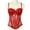 #31Red, variant on Women's Shaping Floral Lace Boned Bustier Mesh Corset Bustier Top Elastic Waistband Lingerie Top