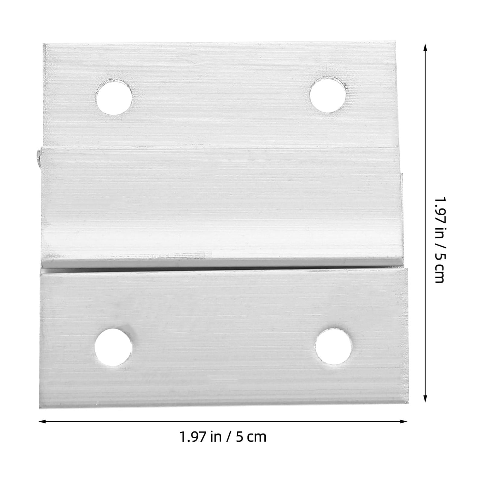 OUNONA 2-Pack Heavy Duty Aluminum French Cleat Picture Hanger Kit with Lightweight Z Brackets for Secure Wall Mounting