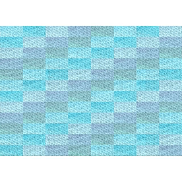 Ahgly Company Tapis Rectangulaire Lavable en Machine Intérieur Bleu Turquoise Vert Transitionnel, 3 Pieds x 5 Pieds