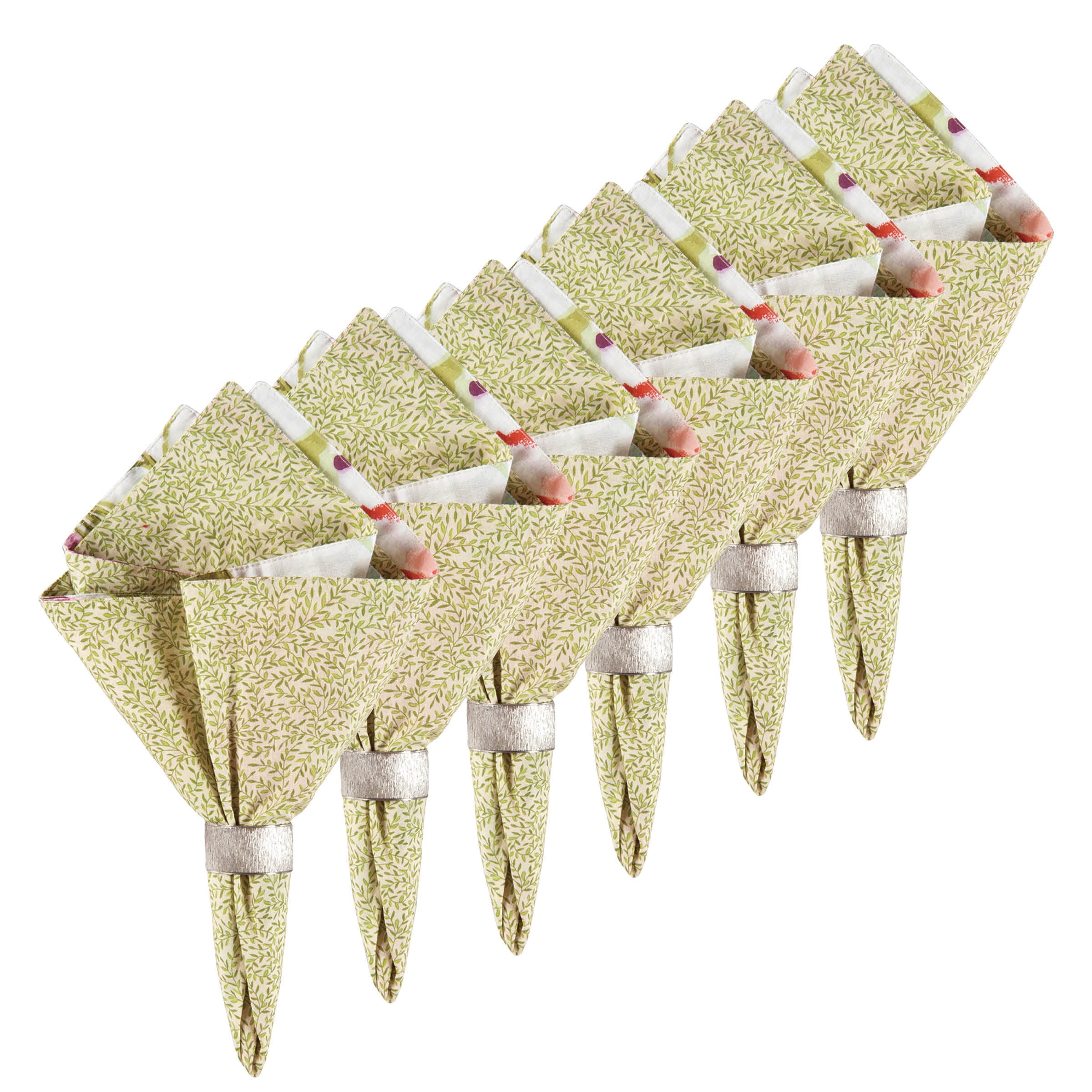 Clara Cotton Reversible Cotton Machine Washable Napkin 20x20 Set of 6