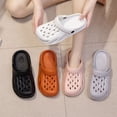thumbnail image 2 of Zuecos para mujer, sandalias informales de verano de EVA, zapatos ligeros para exterior, zapatos de playa con suela gruesa antideslizante, zapatos de jardín para parejas, 2 of 5