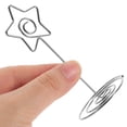 thumbnail image 4 of KAKOWELY 10 clips para sujetar notas en forma de pentágono para recuerdos de boda (plateados), 4 of 5