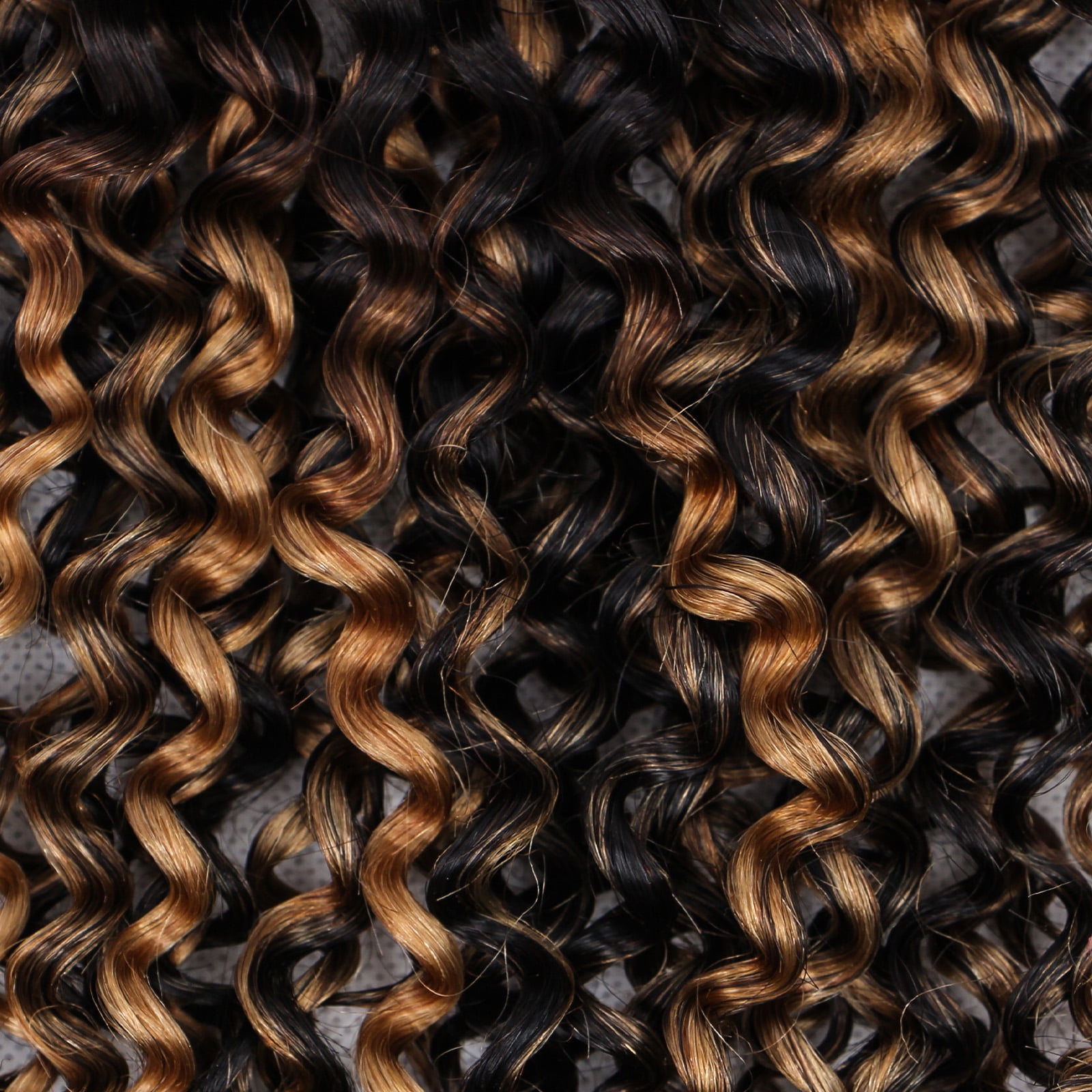 100% Human Hair Wig Curly 18" TP1B/27 Blonde Hair Heat Resistant Bleachable