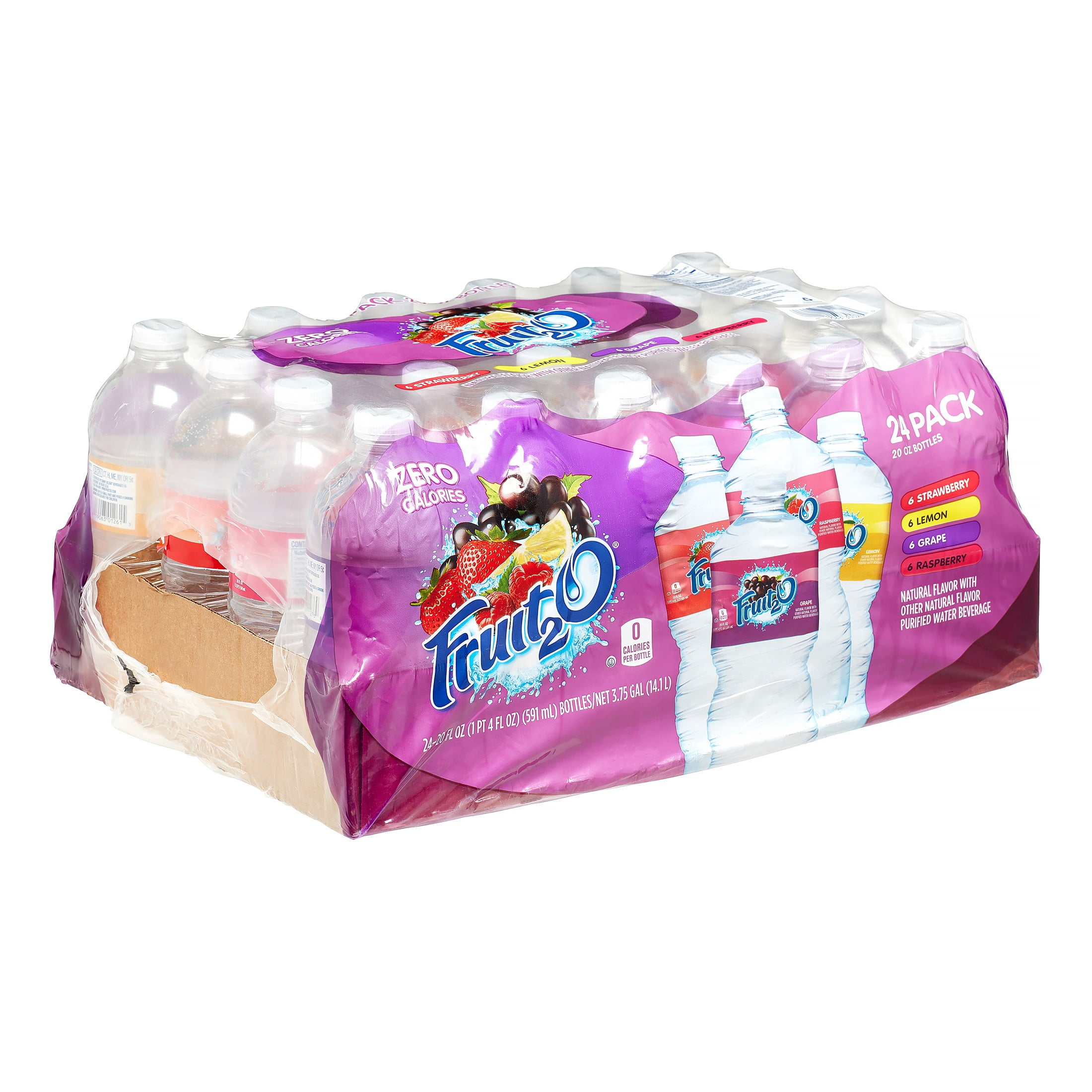 Fruit2O Variety Pack Purified Water, 16 Fl Oz, 24 Count Bottles