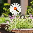 thumbnail image 4 of Mainstay 5" x 12" Metal White Daisey Flower Plant Stake, 4 of 4