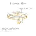thumbnail image 5 of PYNZY Double-layer Initials Bracelet for Women, 14K Gold-plated Initials Bracelet with Pearls Jewelry,A-Z Letter Initials Bracelet as Gift, 5 of 6
