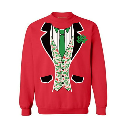 Awkward Styles Ugly Christmas Sweater Funny Christmas sweatshirt Tuxedo sweater Christmas sweater for women Christmas sweater for men holiday christmas costme