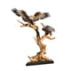 thumbnail image 5 of Escultura de resina perfecl Estatua de águila Adorno moderno con 2 águilas, 5 of 8