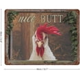 thumbnail image 2 of Novelty Hanging Sign Nice Butt Chicken Funny Bathroom Vintage Metal Tin Sign Iron Painting for Bathroom Home Bar Coffee Kitchen Wall Decor Toilet Posters Rustic Wall Art Housewarming Gift 12"x16", 2 of 7