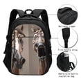thumbnail image 3 of Balery Funny Horse Faces Expressions Mochila con carga USB para hombre y mujer - Mochila impermeable y antirrobo para laptop con puerto USB para viajes, trabajo, 3 of 7