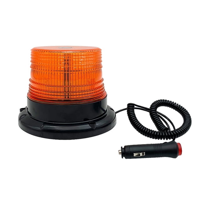Luz estroboscópica LED naranja inalámbrica de 12 V, luces intermitentes de emergencia magnéticas, luces de señalización para automóviles y vehículos.