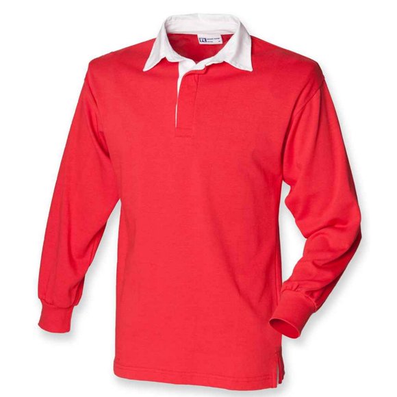 Front Row Mens Classic Long-Sleeved Rugby Shirt