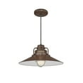 thumbnail image 3 of RRRC18-GA Millennium Lighting R Series - 1 Light Cord Hung Railroad Pendant-10 Inch Tall and 18 Inch Wide-Galvanized Finish    -Traditional, 3 of 5