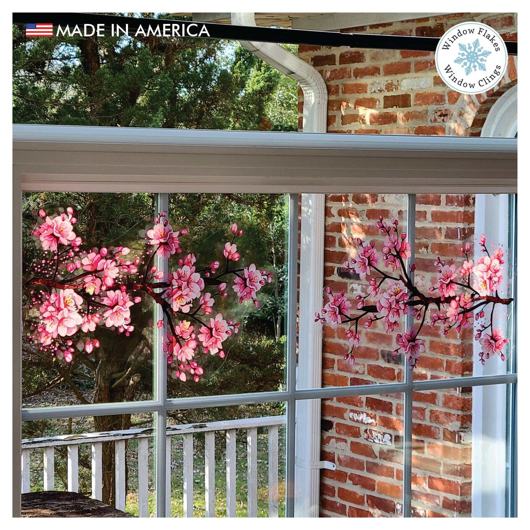 Cherry Blossom Branches Window Clings