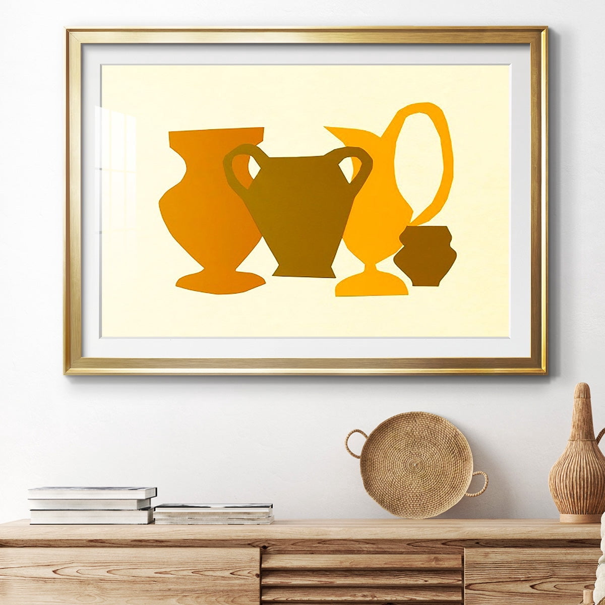 Posing Pottery II Premium Framed Print - Ready to Hang